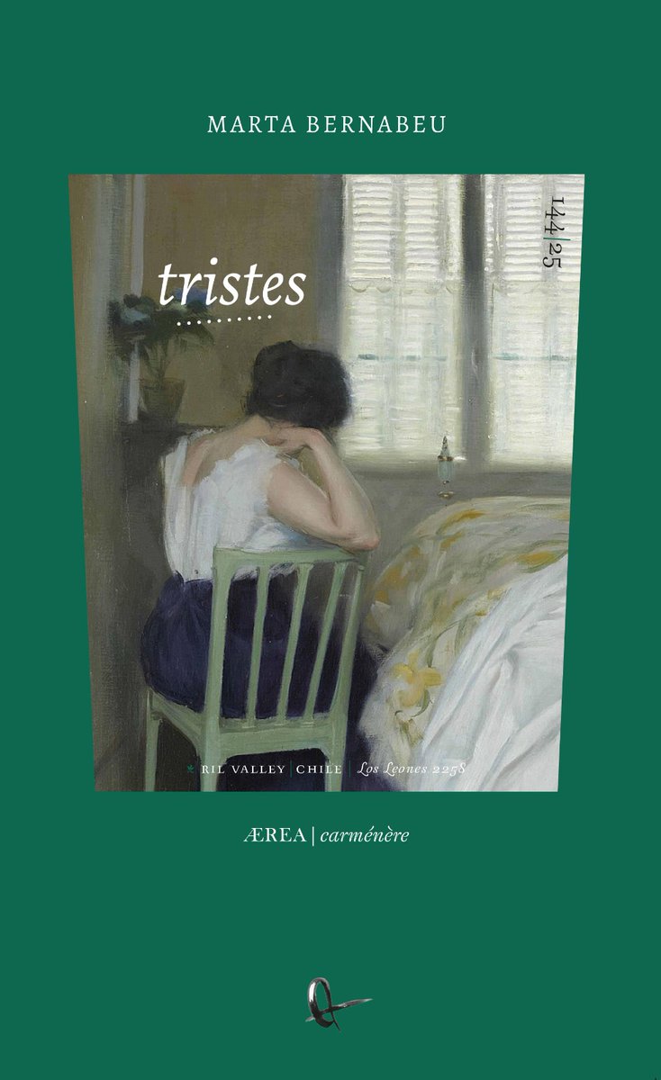 Por fin puedo compartir que en septiembre saldrá mi primer poemario, tristes, en @rileditores 💜

No puedo explicar lo que significan para mí estos poemas y la gente que los ha rodeado. Gracias, gracias, gracias. 

¡Nos vemos en septiembre para la presentación!