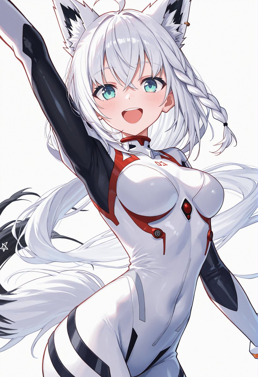 白上フブキ（エヴァプラグスーツver）
次は誰がどの色のプラグスーツで登場かな？