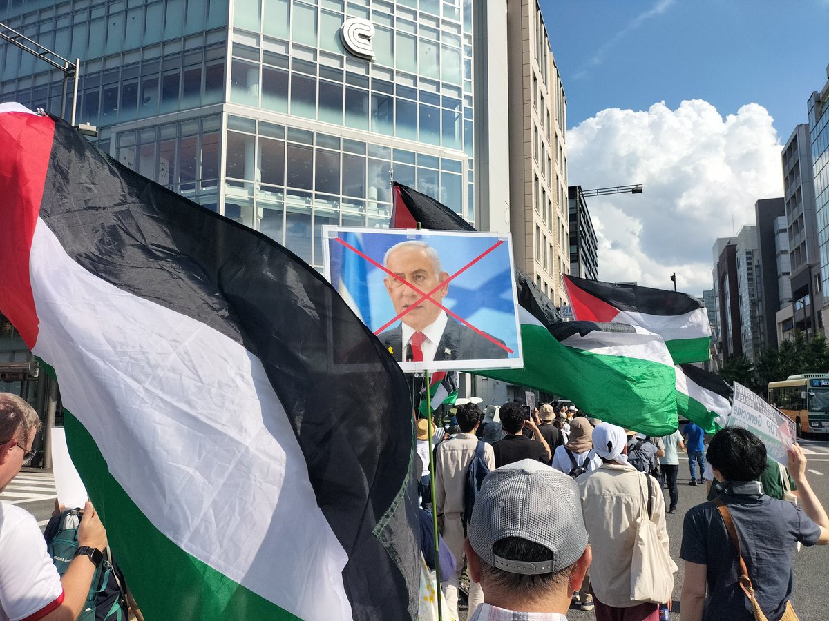 Kyoto, Japan. We stand with Palestine because we stand for justice and human rights. via <a href="/demokyoto/">京都デモ情報</a>