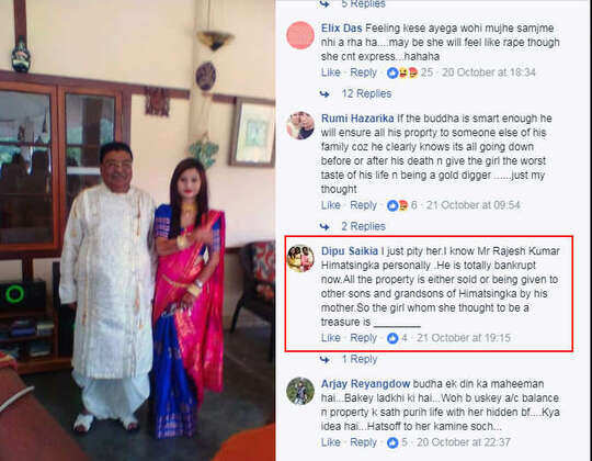 Mohammed Zubair (@zoo_bear) on Twitter photo <a href="/Warlock_Shubh/">Voice of Hindus</a> Correction: His name is Rajesh Kumar Himatsingka from Assam He married a woman younger than her daughter in-law but that's not his daughter in-law. <a href="/Warlock_Shubh/">Voice of Hindus</a> Correction: His name is Rajesh Kumar Himatsingka from Assam He married a woman younger than her daughter in-law but that's not his daughter in-law.