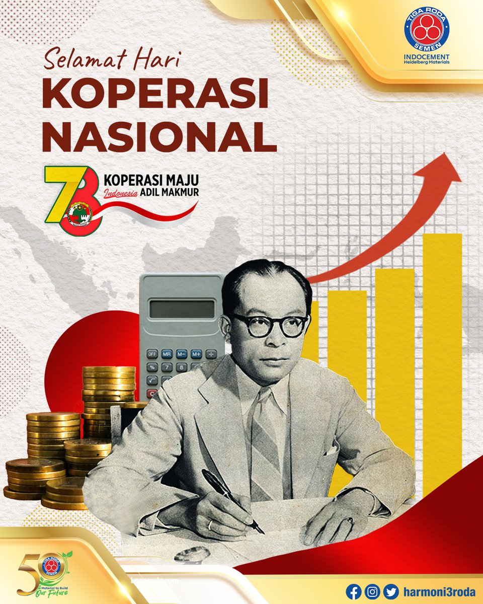 harmoni3roda's tweet photo. Selamat Hari Koperasi!
Yuk, rayakan Hari Koperasi dengan mendukung produk lokal dan koperasi desa!
#Indocement #SemenTigaRoda #Harmoni3Roda #IndocementCSR #HariKoperasi2025 #UMKMDesaMitra #KoperasiHebat https://t.co/L0Xk9k29Vs