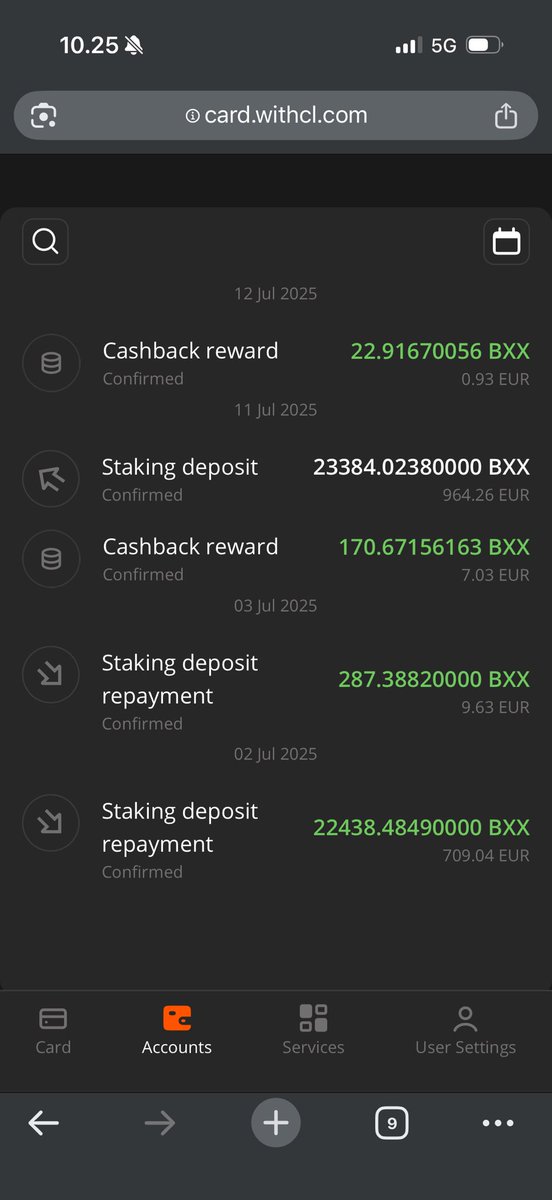OnchainMike_X's tweet photo. Staking $BXX on the @CL_Technology platform not only gives you access to interest-free loans —
it also lets you earn up to 25% APR, paid in $BXX.
📈Staking periods & rewards:
• 3 months → 5% APR
• 6 months → 7% APR
• 9 months → 9% APR
• 12 months → 25% APR
I’ve been putting my $BXX cashback to work — how about you? 💳
#Staking #crypto #UtilityToken #CryptoTrading #Cryptocurrency #Bitcoin #Eth #Solana #XRP #Web3 #Metamask #Trustwallet #cryptoloan