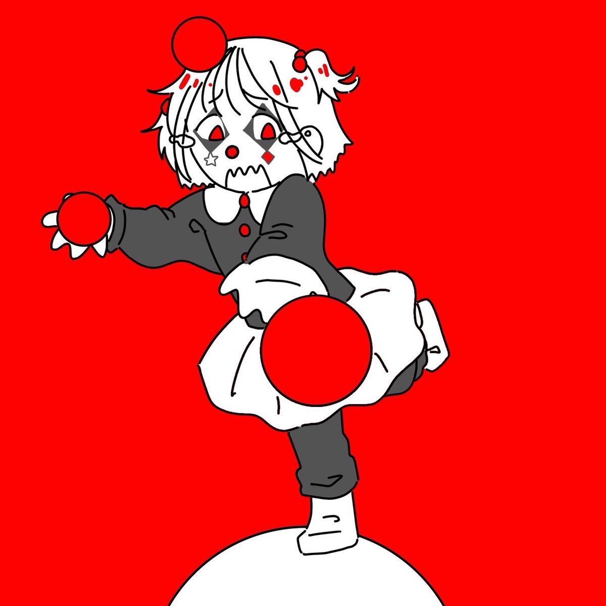 【役者紹介②】ピエロ
旅をするサーカスのピエロ。座長に拾われてピエロになったが、人前でパフォーマンスをすることが大の苦手。夢は小さな家で静かに暮らすこと。