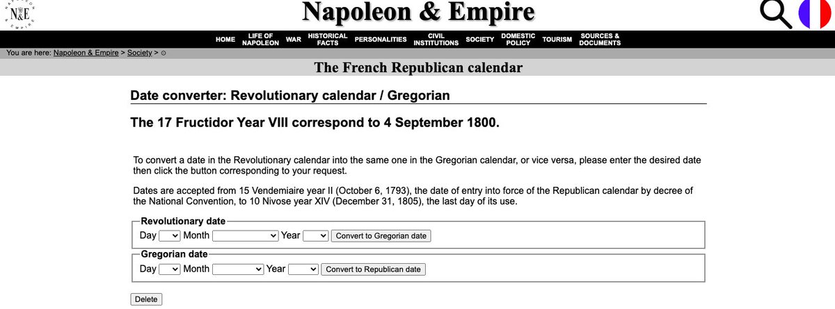 The closest French historians ever get to math