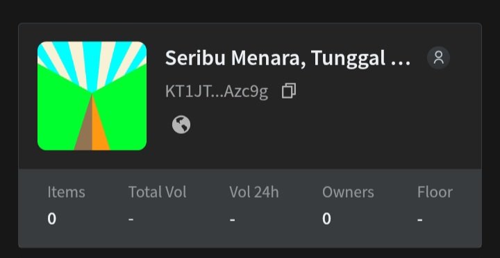 Creating a new collection. The first artwork will be released soon.
Get ready <a href="/objktcom/">objkt</a>