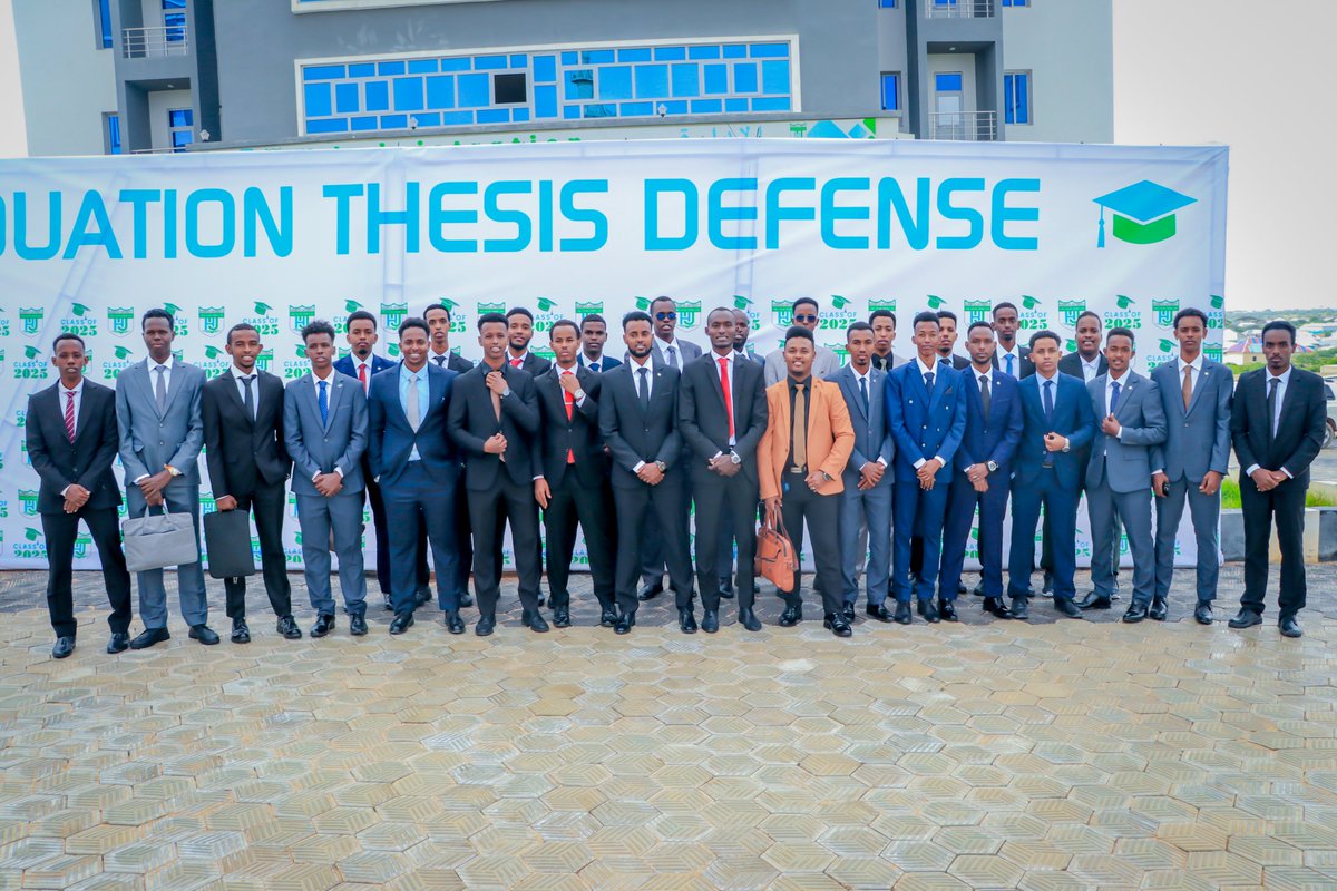 HormuudUni's tweet image. Congratulations to our students for successfully defending their thesis after months of research, hard work, and preparation.
#thesisDefenseSuccess #thesis
#AcademicAchievement #students
#ResearchExcellence #ProudMoment
#EducationForAll