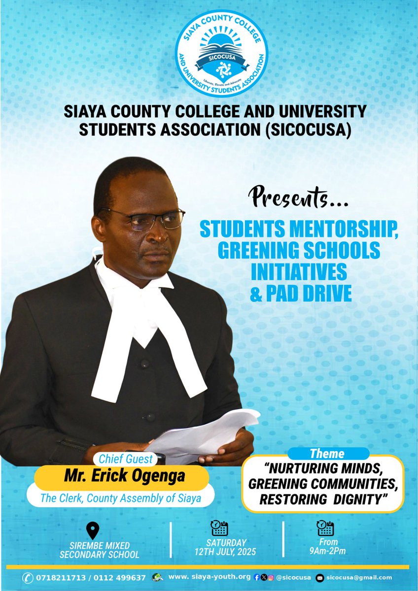 This impactful event is scheduled to equip students with practical life skills, promote environmental stewardship through tree planting and uphold menstrual dignity by distributing sanitary pads to girls in need.