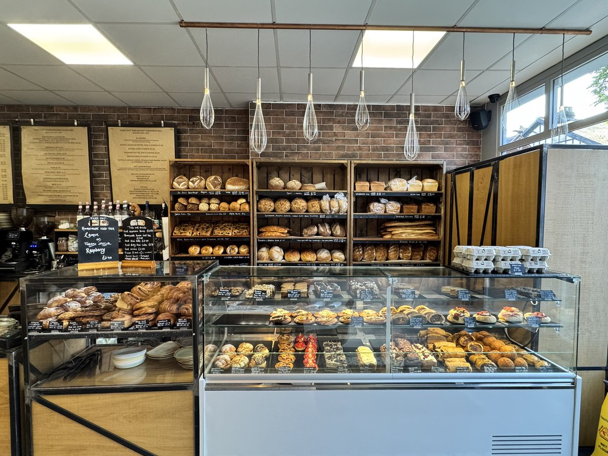 Weekend specials courgette &amp; parmesan sourdough, oreo cheesecake, venison, pork, cold bath pale ale gravy &amp; Dijon mustard sausage roll, cinnamon palmiers, nutella danish, parmesan, cheddar, cream cheese &amp; spring onion swirls and lots more! #sourdough #realbread #bread #food