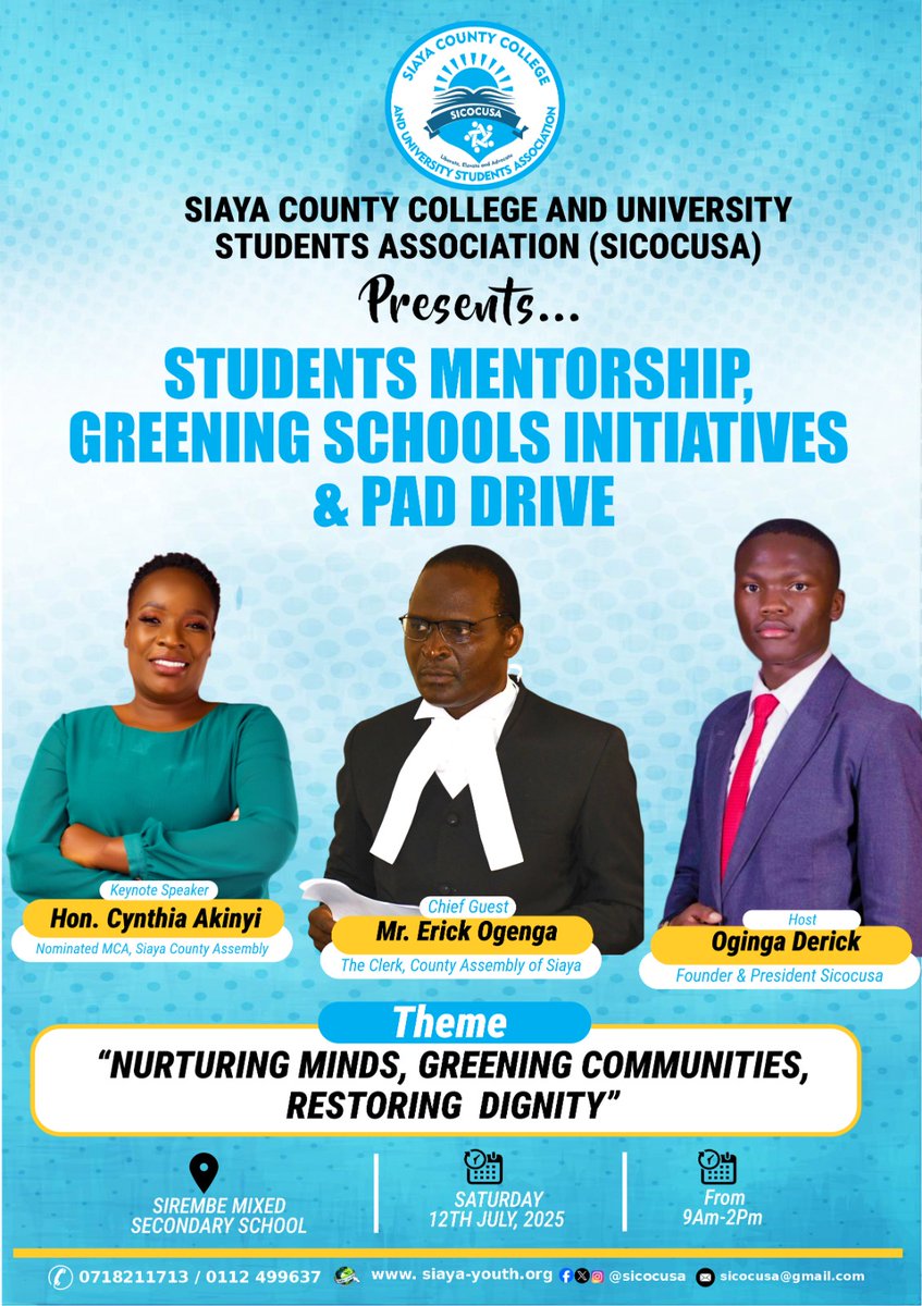 The initiative aligns with SICOCUSA’s broader vision of sustainable youth development, fostering climate consciousness, and gender equity in education.