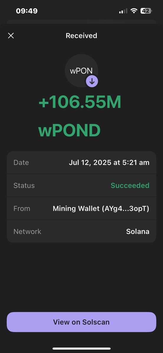GM

First one after 9 months 🥰🥹⚡️ $wPOND