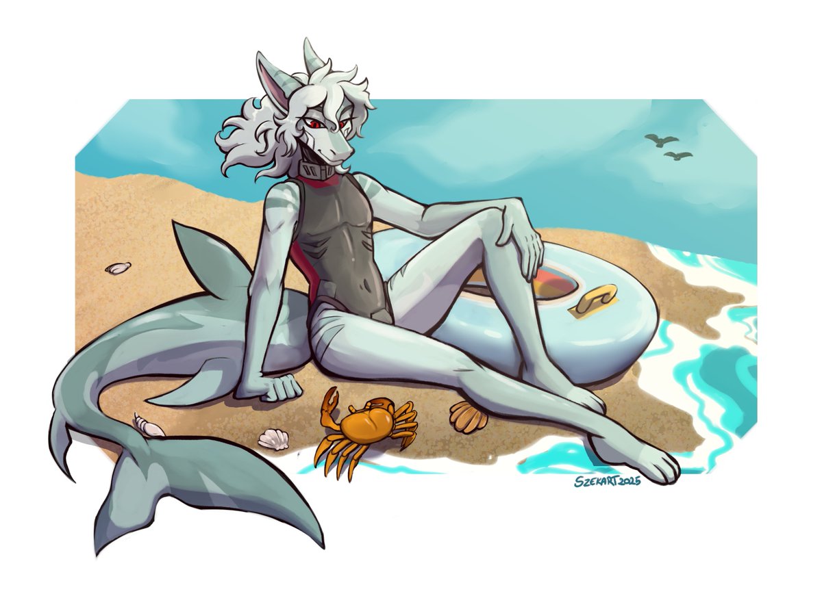 Enjoying another summer moment with a small friend by my side.

Done by <a href="/EnikoKitty/">SzekART</a>  :)