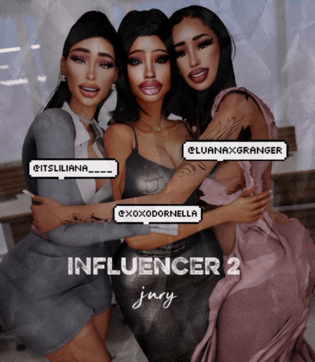 2 influenceuses célèbres sur les réseaux en particulier INSTAGRAM ! 🛜 Elles sont toutes les deux jolies et glamours. 💋 VOICI <a href="/luanaxgranger/">𝑳𝒖𝒂𝒏𝒂 ᥫ᭡</a> et <a href="/ItsLiliana____/">𝑳𝒊𝒍𝒊𝒂𝒏𝒂</a> qui seront les 2 jurys de #INFLUENCER2 qui accompagneront <a href="/XoxoDornella/">Dornella</a> dans la recherche du prochain influencer. 👀