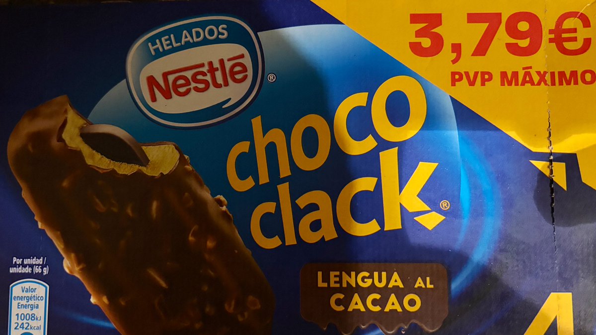 Mucho se habla de reduflación
 en las bolsas de papas, pero donde más se nota es en el chocolate del Choco-clack. La lengua de chocolate es ya mínima.