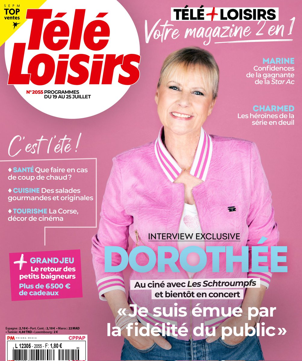 À l’occasion de la sortie des « Schtroumpfs, le film » 🎬 dans les salles le 16 juillet, retrouvez Dorothée en couverture de <a href="/TeleLoisirs/">Tele-Loisirs.fr</a> dans les kiosques ce lundi ! 💙