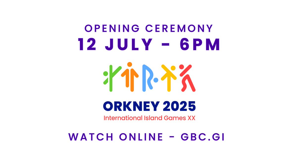 WATCH ONLINE AT 6PM - zurl.co/rzool
Opening Ceremony of the Orkney 2025 Island Games. Athletes from Gibraltar will be competing against athletes from 23 islands in athletics, badminton, cycling, sailing, squash, swimming and triathlon.