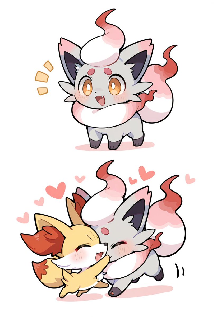 ともだちを見つけた二匹...