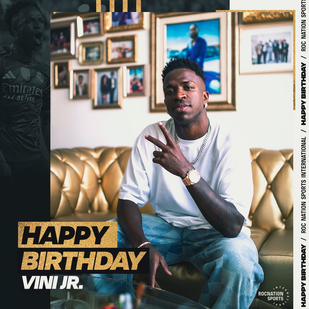 RocNationSI's tweet image. Happy birthday, @vinijr 🎈