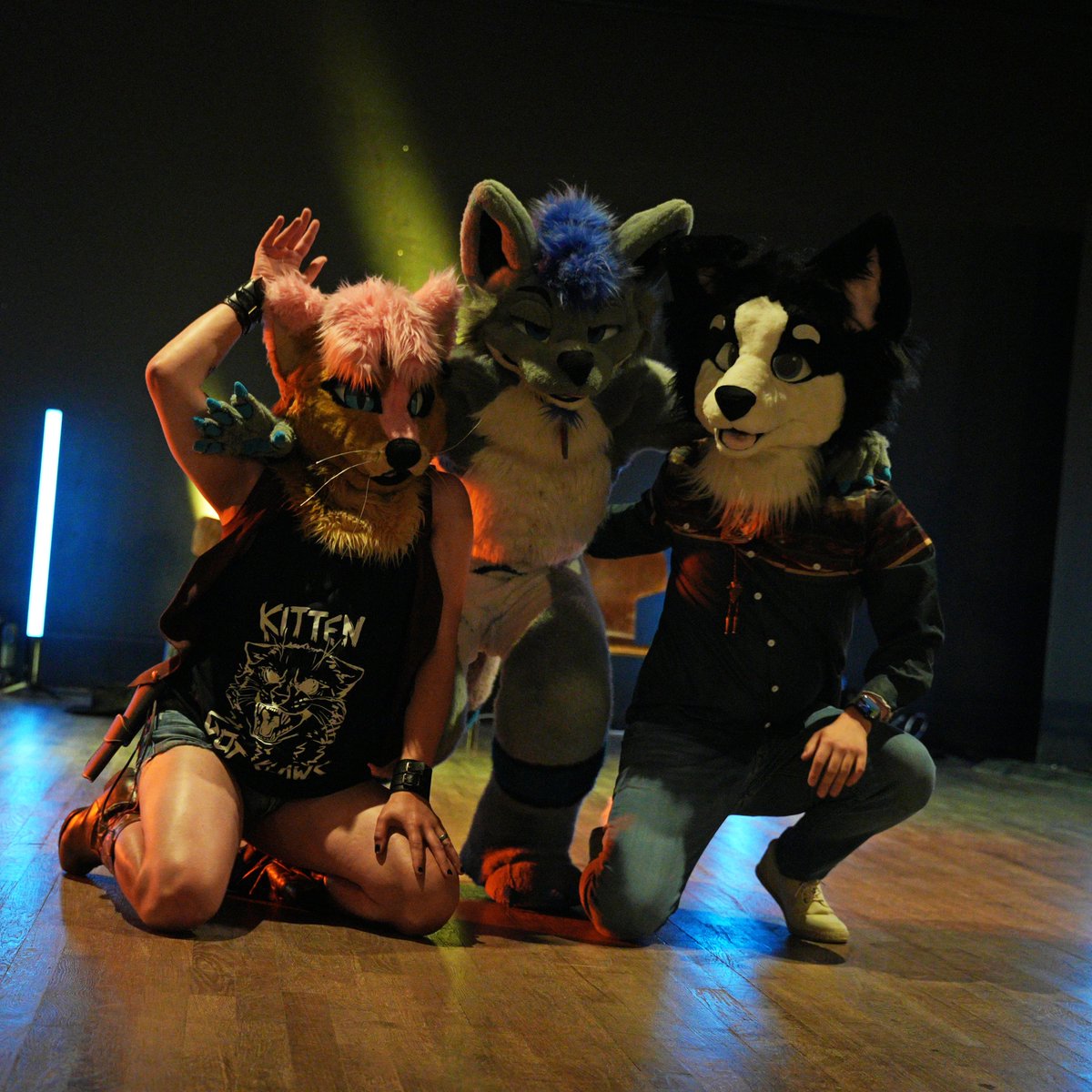 RayBleiz's tweet image. 1, 2 ,3... jump and dance !
๐ท @Pitou_Rikou
With the very cool @_lou_nar_ and @keenai35 =)
#fursuitfriday