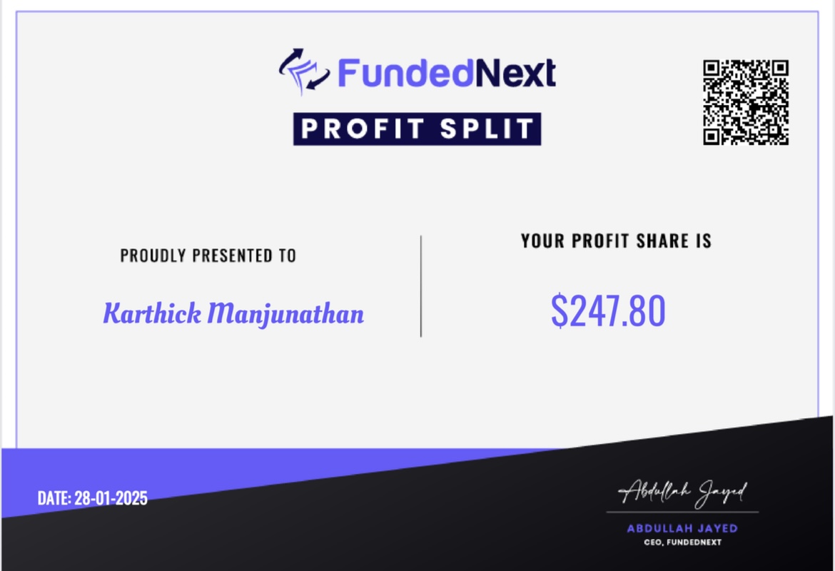karthick (@katy_utc) on Twitter photo Started my Forex prop firm journey in Nov 2024.
Wasn’t sure if they really pay had serious doubts.
Spoke to a friend.
He said, “Bro… they actually pay.”
Then showed me <a href="/Sahiloooo7/">SpearheadFX</a> payout that post flipped everything.
Jan 2025: First payout $247.80
Felt small, but it was real. Started my Forex prop firm journey in Nov 2024.
Wasn’t sure if they really pay had serious doubts.
Spoke to a friend.
He said, “Bro… they actually pay.”
Then showed me <a href="/Sahiloooo7/">SpearheadFX</a> payout that post flipped everything.
Jan 2025: First payout $247.80
Felt small, but it was real.