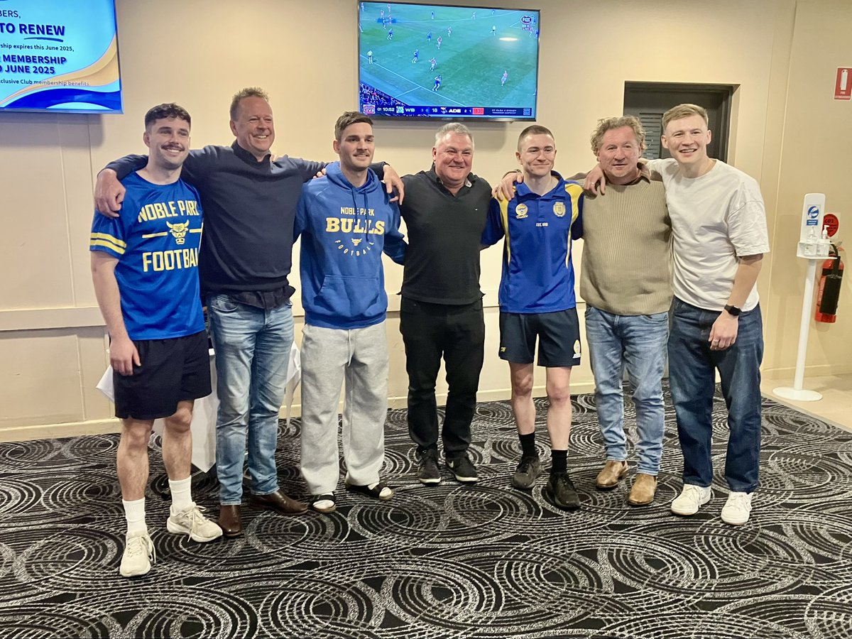 A magic day <a href="/NobleParkFC/">Noble Park FC</a> with former Richmond FC players Paul Broderick, Nathan Bower &amp; Craig Lambert whose sons Harry, Tom, Bodey &amp; Bailey who all play Senior Footy at The Bulls 🟡🔵