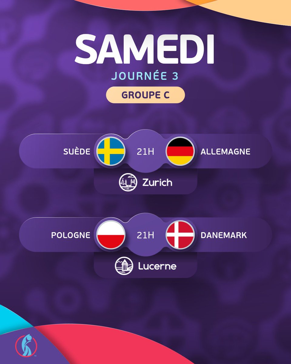 Le programme du jour 😎 #WEURO2025