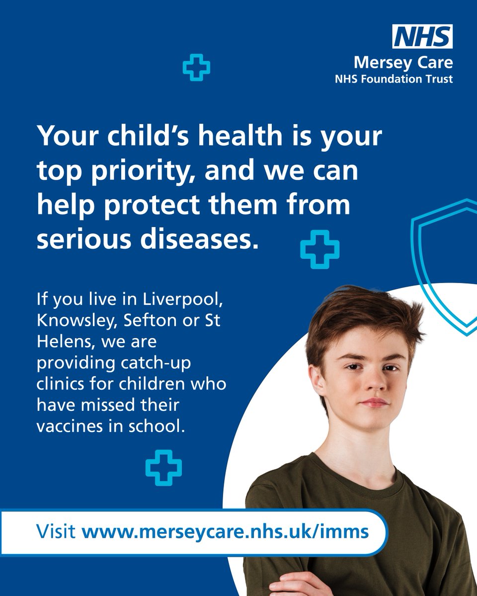 Parents in Liverpool, Knowsley, Sefton, or St Helens can help prevent further spreading of #measles in the region by taking advantage of summer ‘catch up’ immunisation clinics for children and young people.

Find out more: merseycare.nhs.uk/our-services/l…