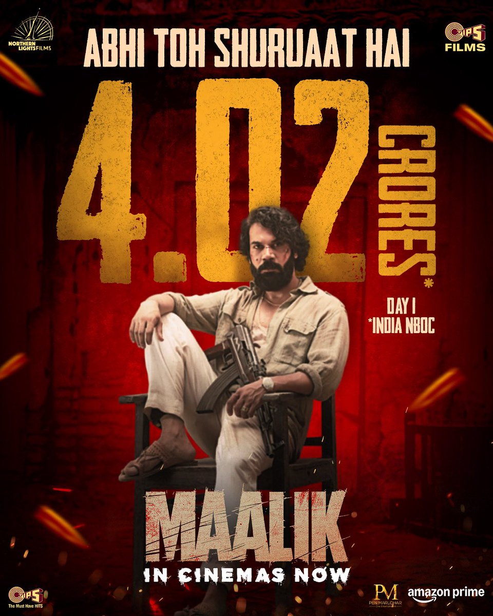 ManushiChhillar's tweet image. Maalik ko bhaukaal machane se koi nahin rok sakta! 🔥

Book your tickets now
🔗: tinyurl.com/Maalik-advance…

#Maalik In cinemas now.

@RajkummarRao @prosenjitbumba #SaurabhShukla #SaurabhSachdeva @swanandkirkire @Anshumaanpushk1 @justpulkit @KumarTaurani @jayshewakramani…