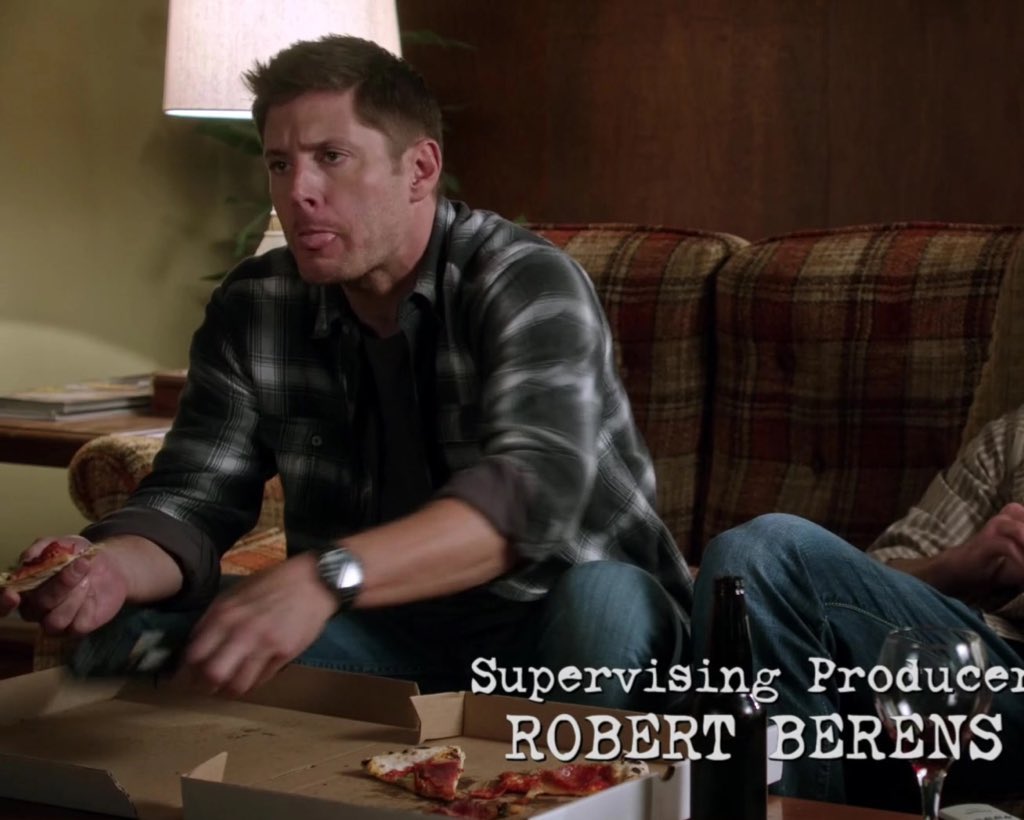 look at baby just eating his pizza