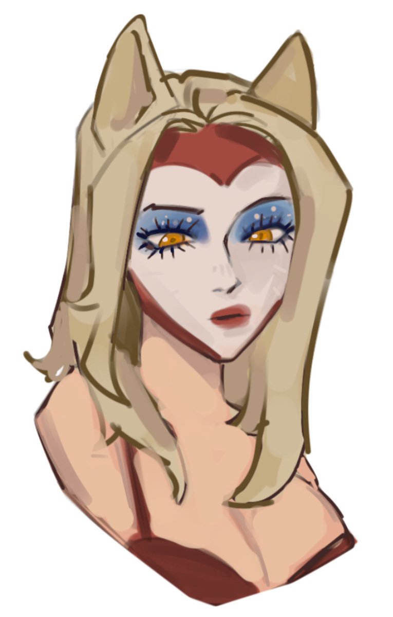 Chef_Judae's tweet image. My kink is 5 winning lanes
Ahri in my kink is karma by Chappell roan make up