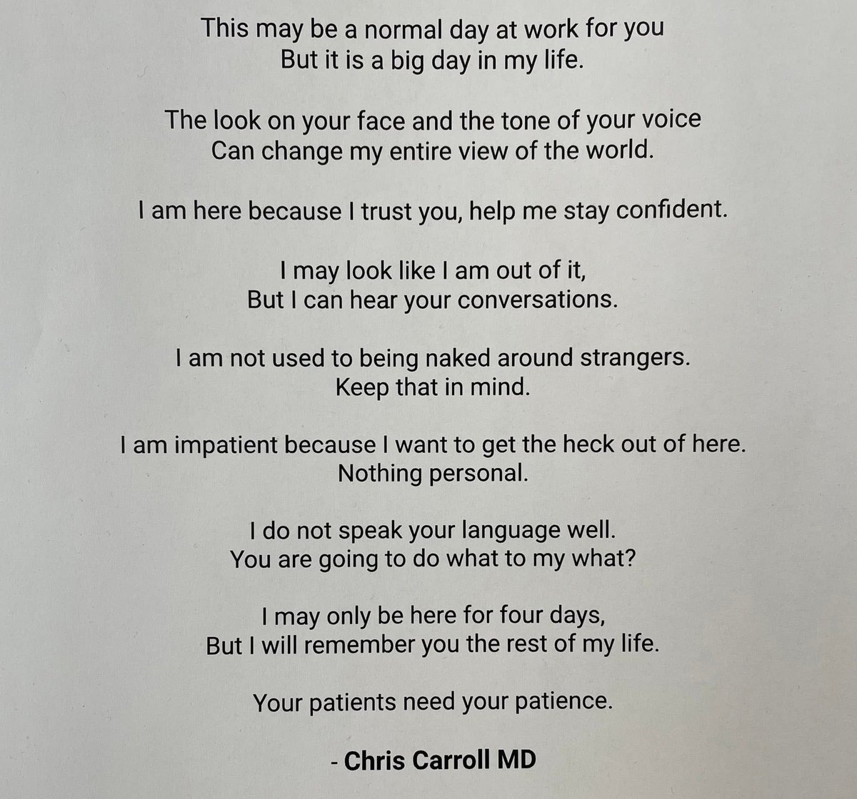 Your patient