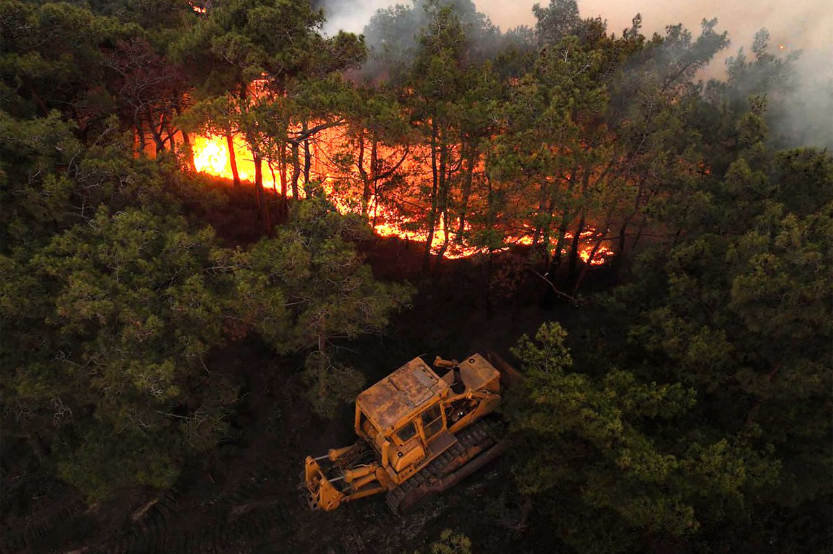 thebaharngo's tweet image. The fires currently raging in the countryside of #Latakia are among the most severe during this wave of #wildfires, returning unfortunately with even greater force. They are devouring the #vegetation cover, choking the air with smoke, and threatening green spaces. #Firefighting…