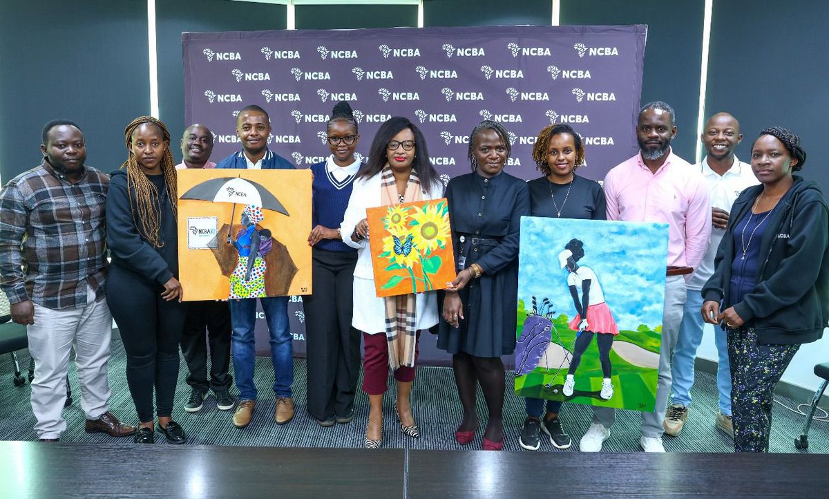 <a href="/mwinamo_allan/">MAD Arts</a> <a href="/NCBABankKenya/">NCBA Bank</a> <a href="/chipsmwitu/">chipsmwitu</a> It was great to meet you in person Allan! Asante for the beautiful art expression. From our team at NCBA we say continue to #GoForIt! #InspiringGreatness. <a href="/JohnGachora/">John Gachora, MBS</a>