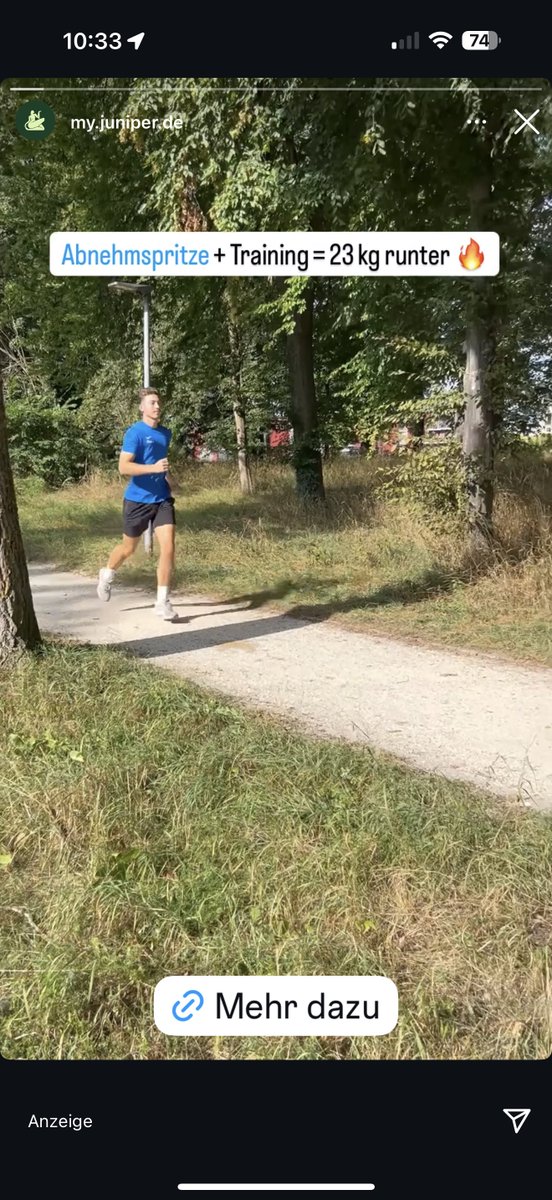 Kann mir mal jemand aus der Medi-/Jura-Bubble erklären, wie die Form von Werbung für ein verschreibungspflichtiges Medikament legal sein kann in DE? Zumal ganz klar der Lifestyle-Charakter in der Werbung im Vordergrund steht. #Abnehmspritze