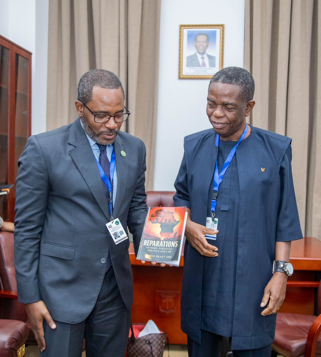 kwesiprattjr's tweet image. Presentation of my Book #Reparations to the Minister of Finance of Equatorial Guinea.