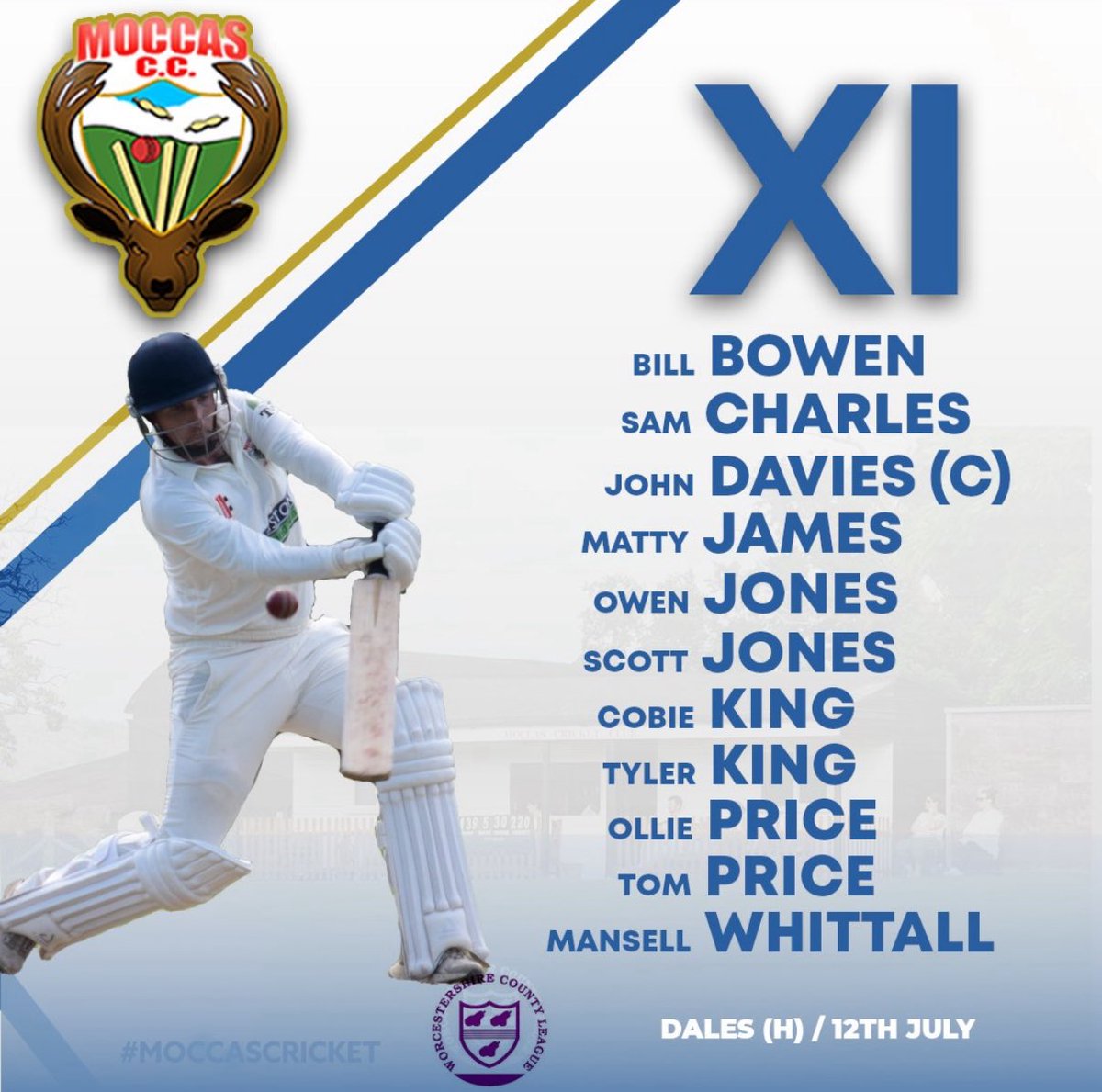 Moccas Cricket Club (@moccascc) on Twitter photo A few changes made to the line up as we return home to host <a href="/dalesleominster/">Dales Cricket Club</a> in another scorcher βοΈπ and look to get back to winning ways. A few changes made to the line up as we return home to host <a href="/dalesleominster/">Dales Cricket Club</a> in another scorcher βοΈπ and look to get back to winning ways.