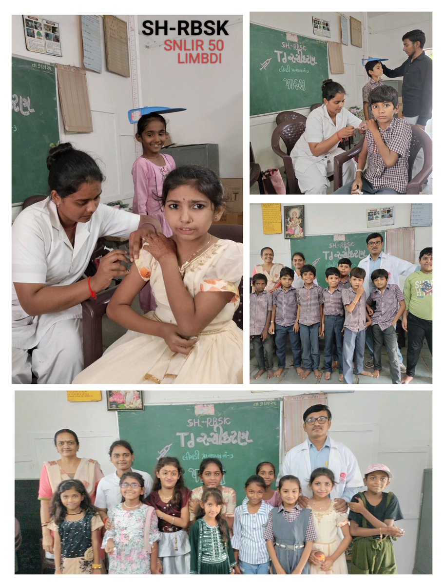 Dr.Vaibhav (@vaibhav42090269) on Twitter photo #Td Vaccination at Limbdi Urban School,Hb Testing, Health screening for 4D & On spot treatment by MHT #RBSK <a href="/WCDGujarat/">Women & Child Development, Govt of Gujarat</a> <a href="/CDHO_SNR/">CDHO SURENDRANAGAR</a> <a href="/THO_LIMBDI/">Taluka Health Officer Limbdi</a> <a href="/SDMLimbdi/">SDM, Limbdi</a> <a href="/DDOSURENDRANAGR/">District Panchayat Surendranagar</a> <a href="/CMOGuj/">CMO Gujarat</a> <a href="/GujaratRbsk/">RBSK GUJARAT🇮🇳🇮🇳🇮🇳</a> #Td Vaccination at Limbdi Urban School,Hb Testing, Health screening for 4D & On spot treatment by MHT #RBSK <a href="/WCDGujarat/">Women & Child Development, Govt of Gujarat</a> <a href="/CDHO_SNR/">CDHO SURENDRANAGAR</a> <a href="/THO_LIMBDI/">Taluka Health Officer Limbdi</a> <a href="/SDMLimbdi/">SDM, Limbdi</a> <a href="/DDOSURENDRANAGR/">District Panchayat Surendranagar</a> <a href="/CMOGuj/">CMO Gujarat</a> <a href="/GujaratRbsk/">RBSK GUJARAT🇮🇳🇮🇳🇮🇳</a>