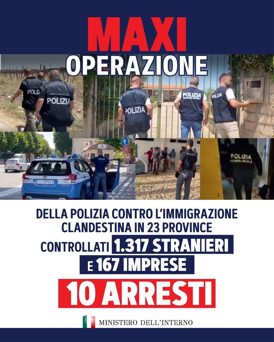 Maxi operazione della Polizia di Stato in 23 province contro l’immigrazione clandestina. Le indagini hanno fatto luce sul giro d’affari milionario di diverse organizzazioni crimininali che, per favorire l’ingresso di stranieri irregolari, anche con la connivenza di datori di