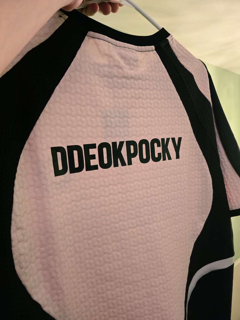 DdeokPocky's tweet image. Im so excited. This is my first jersey with my name on it! Rocking this tomorrow for T1 vs GenG finals!
Thank you @loltinami @irltinami