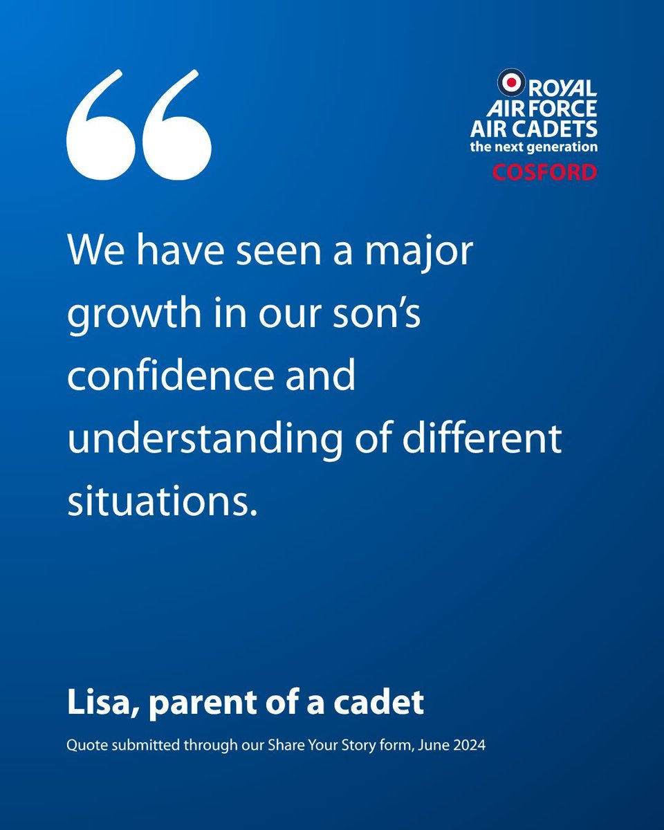 If you’ve ever thought, “this might be good for my child” - now’s the time to take a look!

Our next virtual open evening is just around the corner, and we’re welcoming new cadets this September.

👉 Register your interest now at 2497.sqn.ac/joinus