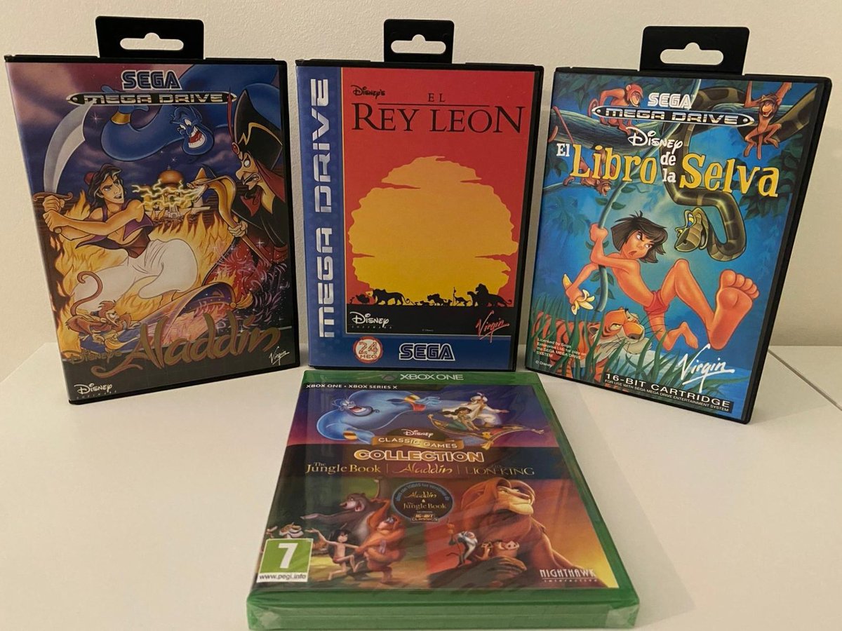 QuimicaGamer's tweet image. Disney en 16 Bits! 💙 Aladdín - El Rey León - El Libro de la Selva 💙
#SEGA #Megadrive #Virgin