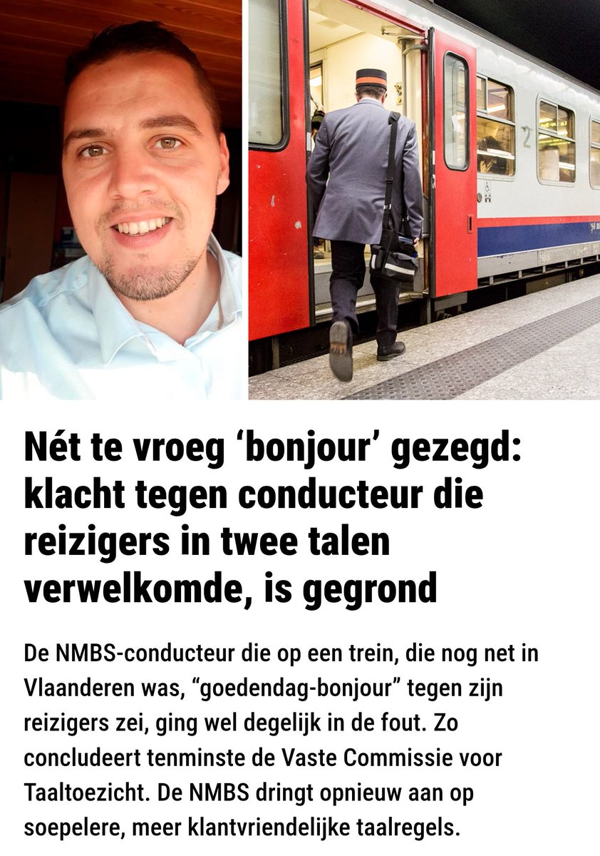 Bennytouzine's tweet photo. Marchandise, embrayage, klakson, frigo, chauffage, pistolet, lavabo, pneu, jatte, cassettte, parloir, fourchette, costuum, gazon, pelouse,...

Maar een "bonjour" is een drama in Vlaanderen.

Achterlijke Vlaams-nationalisten.

Ze zijn nog irritanter dan de linkse wokies hier. 🙄 https://t.co/4F8F5JXlTk