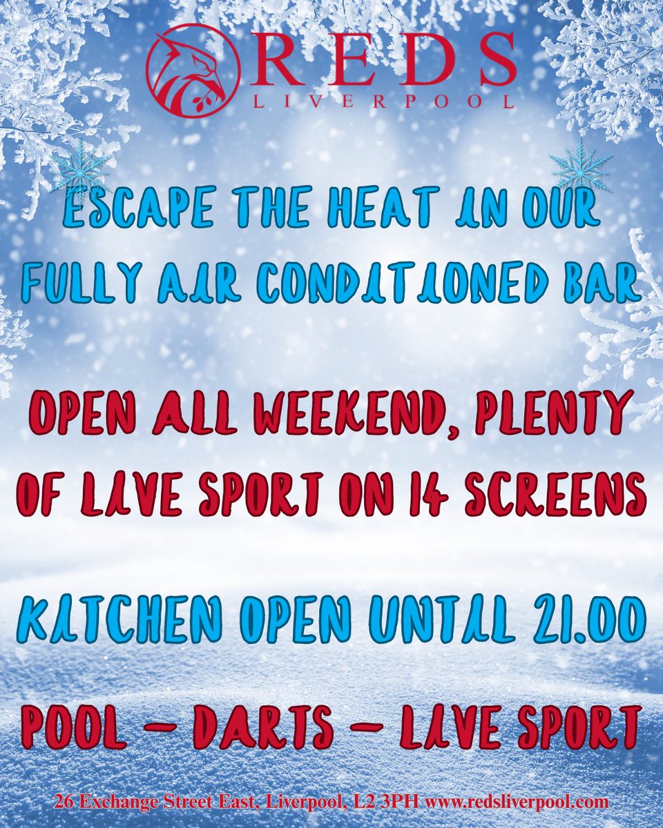 ESCAPE THE HEAT IN OUR FULLY AIR-CONDITIONED BAR.

We open at 10.30 today for the lions game, show this poster at the bar for £3.50 Guinness during the game.

Plenty of other sport on today too, Wimbledon, Racing, Tour De France and PGA &amp; LIV Golf

Kitchen open until 9.00pm