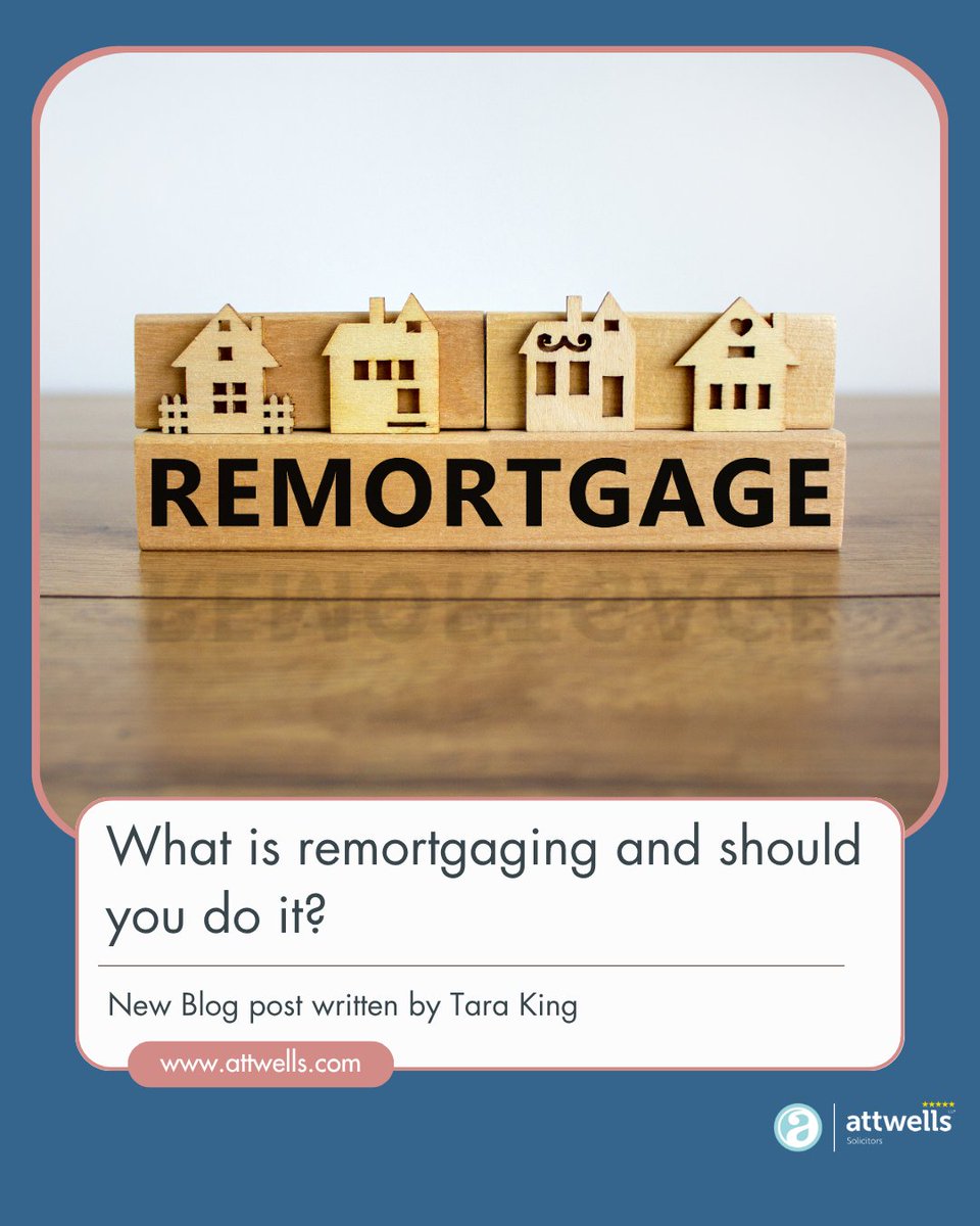 Coming to the end of your mortgage deal? Remortgaging could slash your rate or unlock extra funds—but mind the valuation, exit &amp; legal fees. Weigh the savings before you switch. Full guide 👉 attwells.com/what-is-remort… #Remortgage