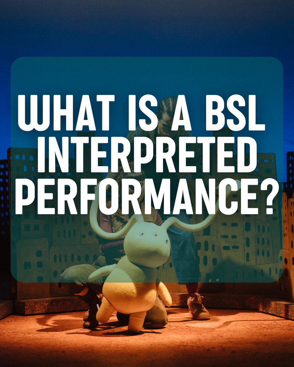 These are aimed at people who use sign language. 
A trained British Signed Language (BSL) signer stands to one side of the stage and interprets the script while it is being performed. We hold tickets with the best view of the interpreter, so please contact our Box Office.
