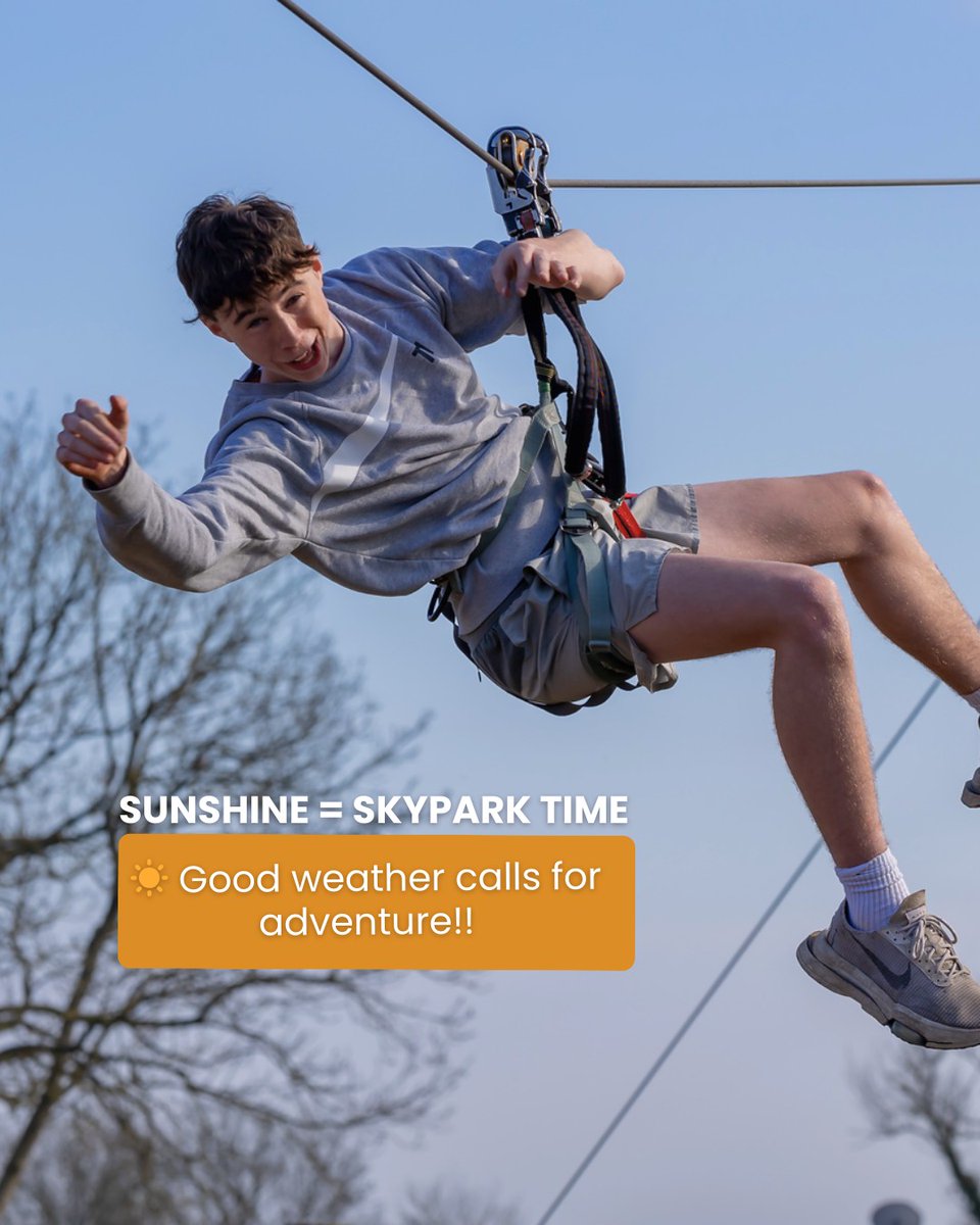 ☀️ Sunshine = SKYPARK time!
Good weather calls for adventure — and we’ve got plenty of it!

📍 Carlingford
🎟️ Book now at skypark.ie

#SkyParkIreland #OpenDaily #OutdoorFun