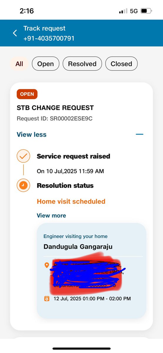 d_rdk's tweet photo. @Akash_Ambani @reliancejio @_MukeshAmbani worst customer care &amp; 0 accountability. Logged a req 2 days back &amp; no response yet. Ur CC sucks. U expect us to wait dor ur engineer details 15 mins prior n waste an entire day only to see no response. Better switching to @airtelindia https://t.co/gZz7LC082q