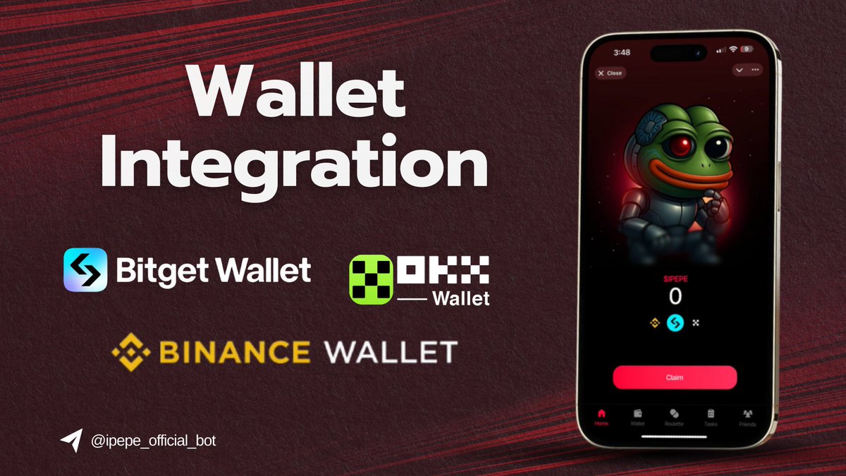 Multi - Wallet Integration Announcement💊    

Seamless access to $IPEPE directly from ⤵️
<a href="/BinanceWallet/">Binance Wallet</a> <a href="/BitgetWallet/">Bitget Wallet 🩵</a>  <a href="/wallet/">OKX Wallet</a> 

WELCOME TO THE FUTURE 💯

#IPEPE #BullMarket #BullishAF #AirdropRewards #100xGem  #BNB #BinanceWallet #BitgetWallet #OKXWallet