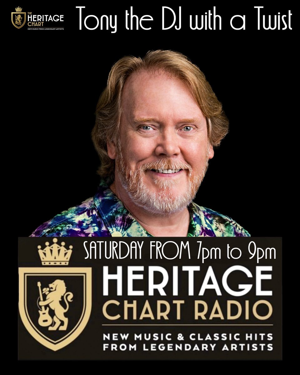 Please join me 7pm Tonight on heratigecart.co.uk Smart-speaker or download our app from your App Store. Tony’s Music Sanctuary Great upbeat Tunes for Your Saturday night whether you’re Going out on the town or staying in for the night. Please like &amp; repost to your Socials 🙏🏼