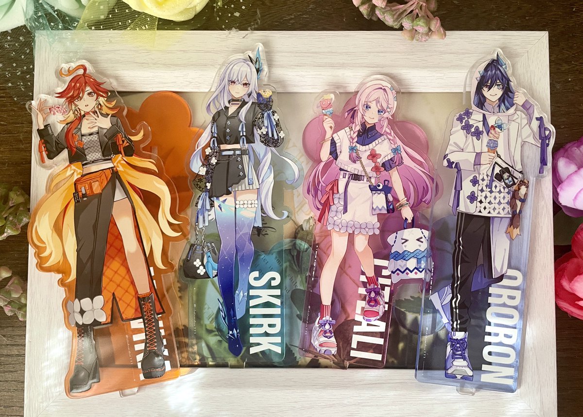 マーヴィカさんと師匠のアクスタの試作も届きました！夏コミで頒布予定です！
#C106