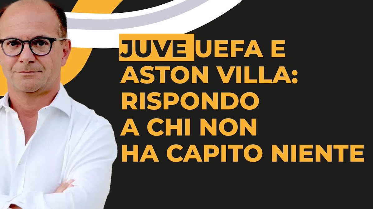 🆕🆕🆕 PROF #BAVA a #ZILIANI su #UEFA #JUVE #VILLA: DIFFICILE RISPONDERE A CHI NON HA CAPITO NIENTE! Con #ZAMPINI 🟠⚫️

💢💢💢 youtu.be/kFETI7rztIY